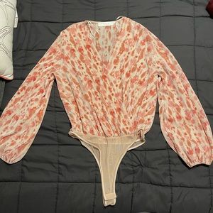 ASTR the label patterned bodysuit